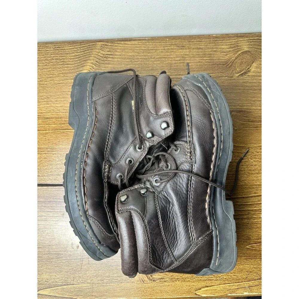 Vintage Cabela's Brown Leather GORE-TEX Stitched Moc-toe Work Boots Men's US 11W